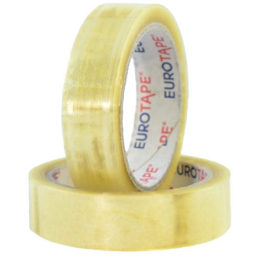 Taśma samoprzylepna 25x66 25mic. Hot-Melt Transparent Eurotape