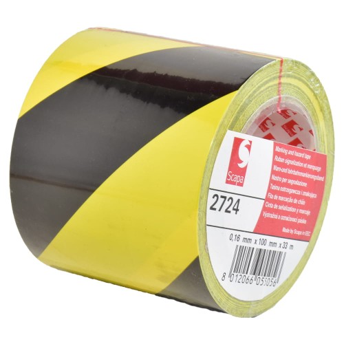 Taśma Ostrzegawcza Scapa 100mm Żółto-Czarna 02.jpg