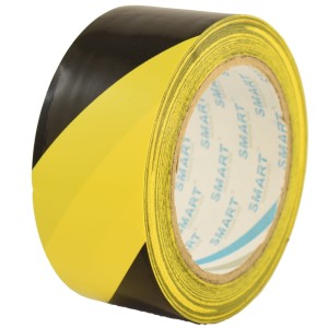 Taśma samoprzylepna ostrzegawcza żółto-czarna SMART 50mm x 25m