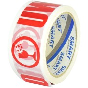 Taśma samoprzylepna z nadrukiem "UWAGA SZKŁO"