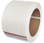 Taśma PP 12mm x 0,6mm x 1000m Biała W