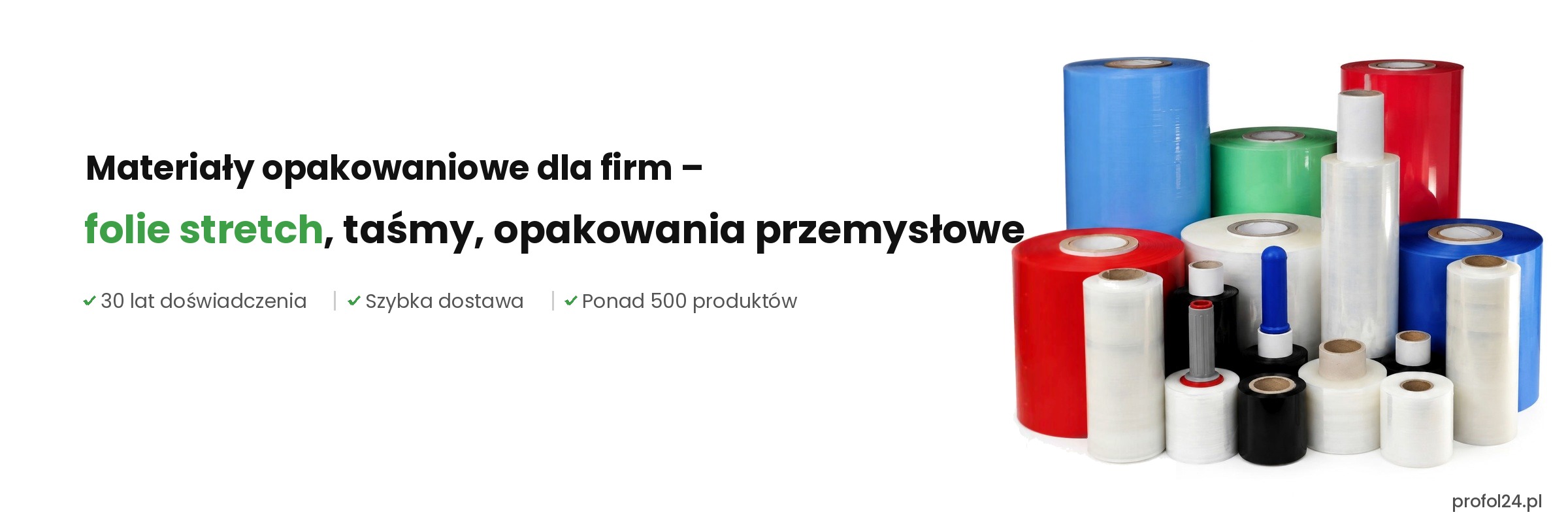biały baner